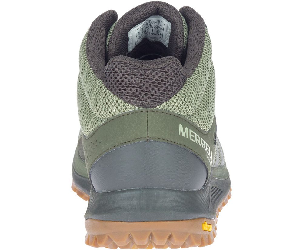 Merrell Work Shoes Olive - Nova 2 Mid Waterproof - Mens 91QBFGPMU